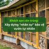 Insect Hotel: Building a "staff" to protect the natural garden.